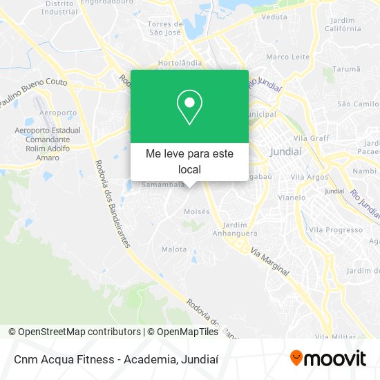 Cnm Acqua Fitness - Academia mapa