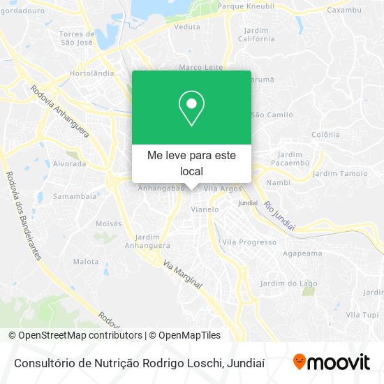 Consultório de Nutrição Rodrigo Loschi mapa