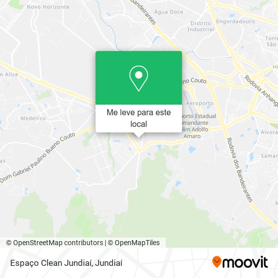 Espaço Clean Jundiaí mapa