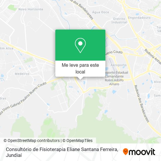 Consultório de Físioterapia Eliane Santana Ferreira mapa