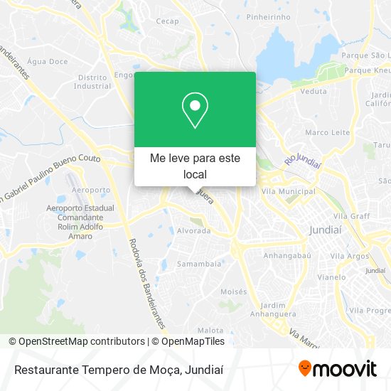 Restaurante Tempero de Moça mapa