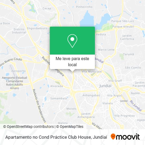 Apartamento no Cond Práctice Club House mapa