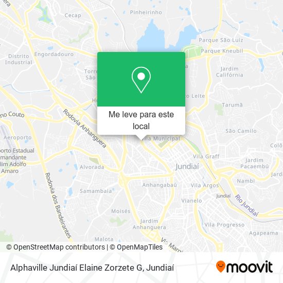 Alphaville Jundiaí Elaine Zorzete G mapa