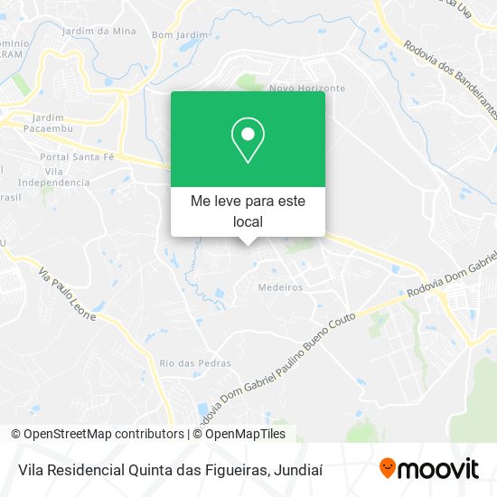 Vila Residencial Quinta das Figueiras mapa
