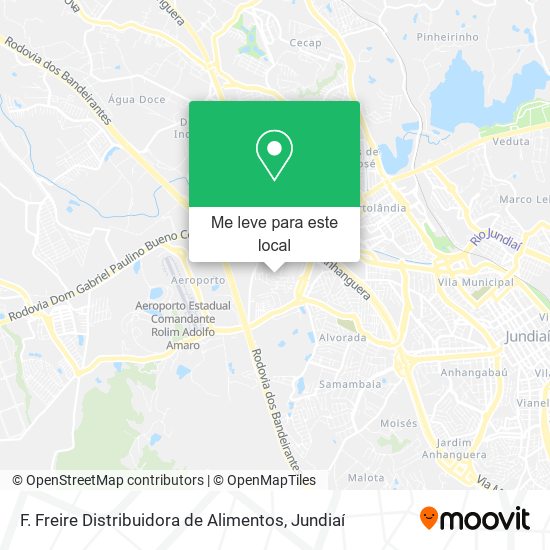 F. Freire Distribuidora de Alimentos mapa