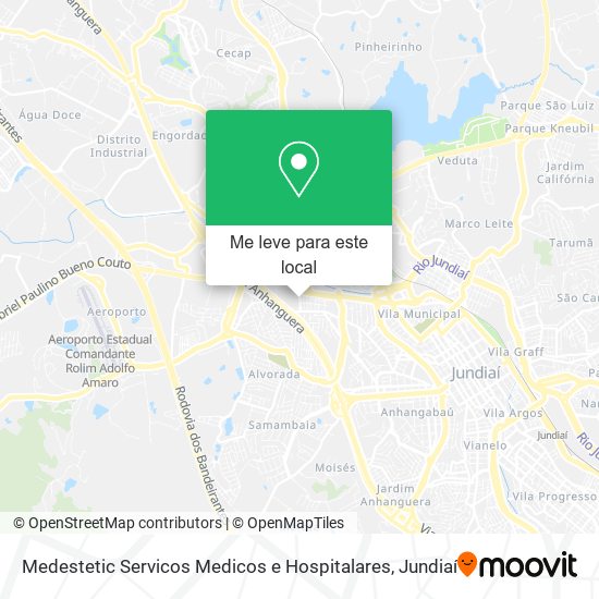 Medestetic Servicos Medicos e Hospitalares mapa