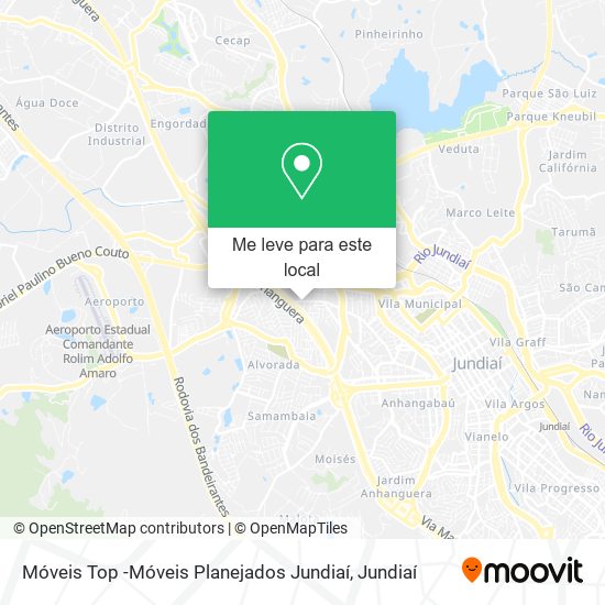 Móveis Top -Móveis Planejados Jundiaí mapa