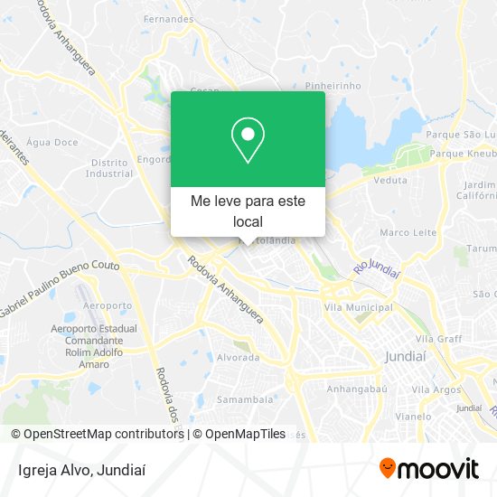 Igreja Alvo mapa