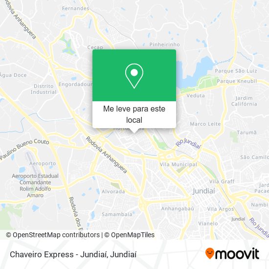 Chaveiro Express - Jundiaí mapa