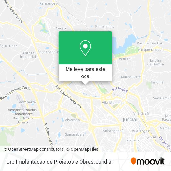 Crb Implantacao de Projetos e Obras mapa