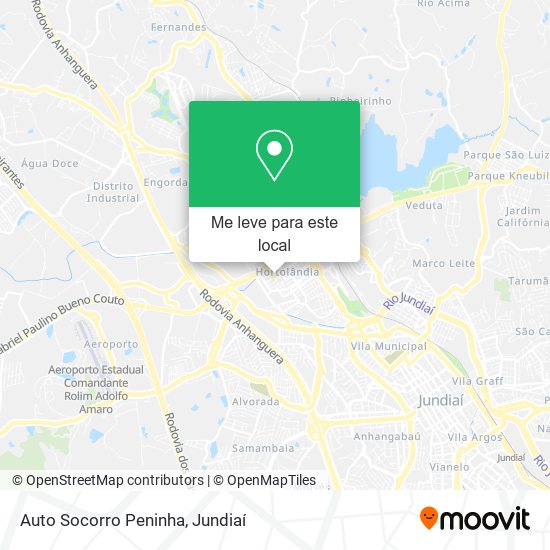 Auto Socorro Peninha mapa