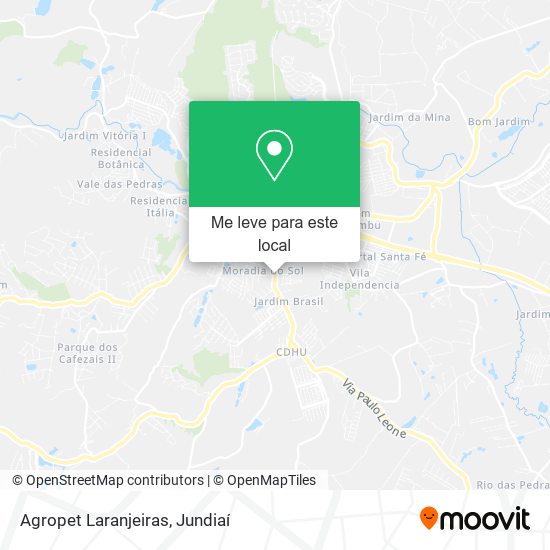 Agropet Laranjeiras mapa