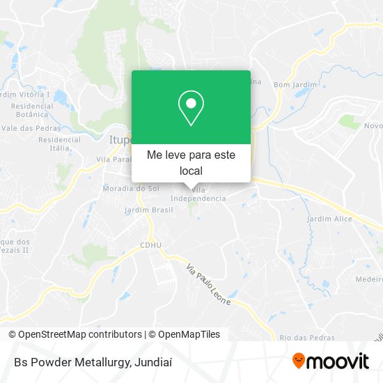 Bs Powder Metallurgy mapa