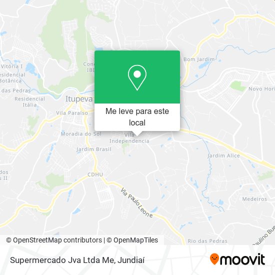 Supermercado Jva Ltda Me mapa