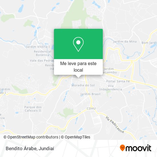 Bendito Árabe mapa