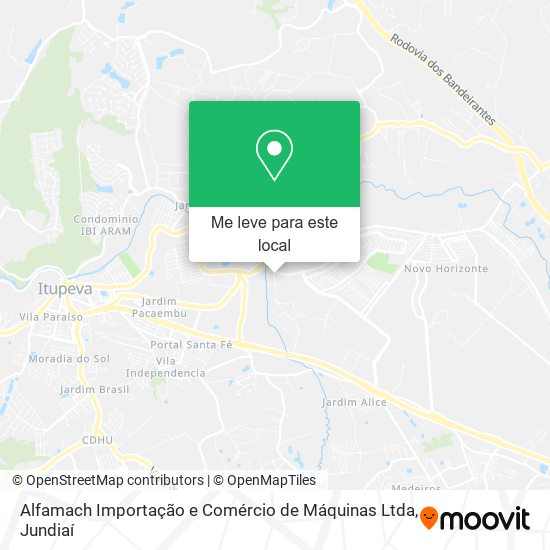 Alfamach Importação e Comércio de Máquinas Ltda mapa