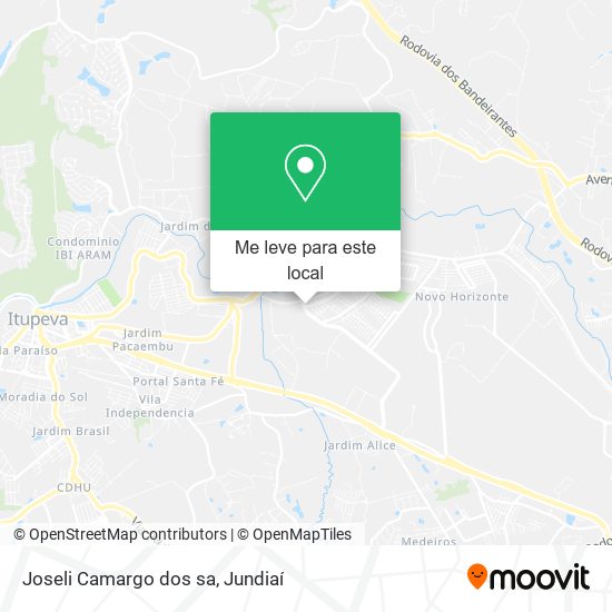 Joseli Camargo dos sa mapa