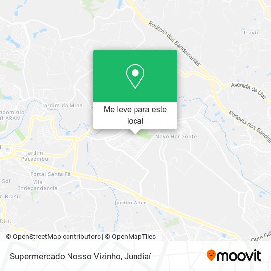 Supermercado Nosso Vizinho mapa