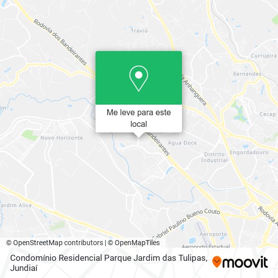 Condomínio Residencial Parque Jardim das Tulipas mapa