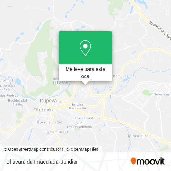 Chácara da Imaculada mapa