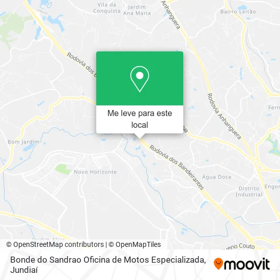 Bonde do Sandrao Oficina de Motos Especializada mapa