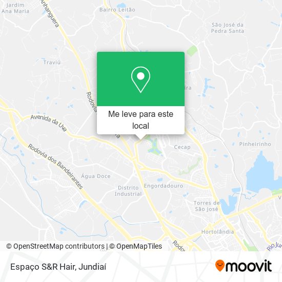 Espaço S&R Hair mapa