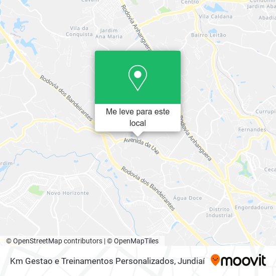 Km Gestao e Treinamentos Personalizados mapa