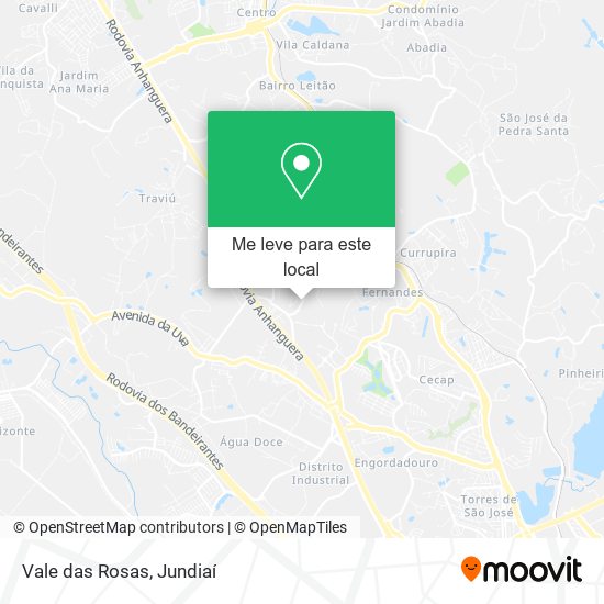 Vale das Rosas mapa