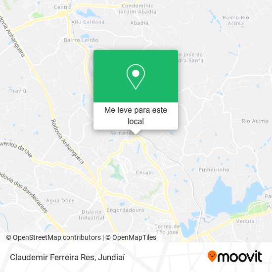 Claudemir Ferreira Res mapa