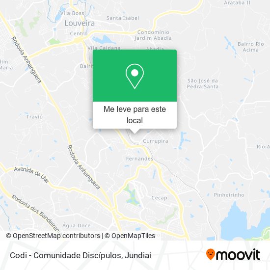 Codi - Comunidade Discípulos mapa