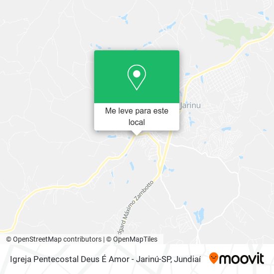 Igreja Pentecostal Deus É Amor - Jarinú-SP mapa