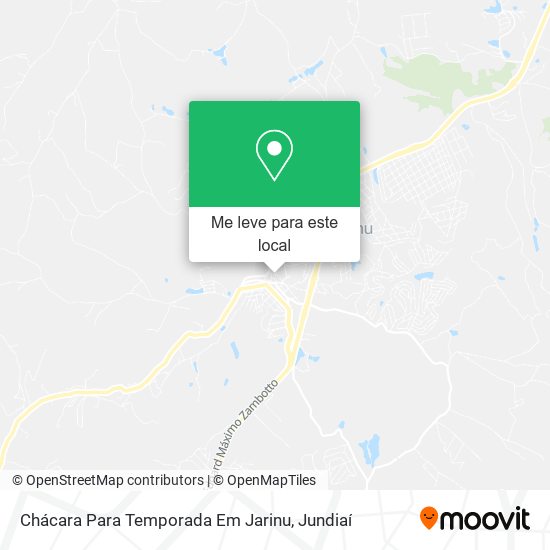 Chácara Para Temporada Em Jarinu mapa