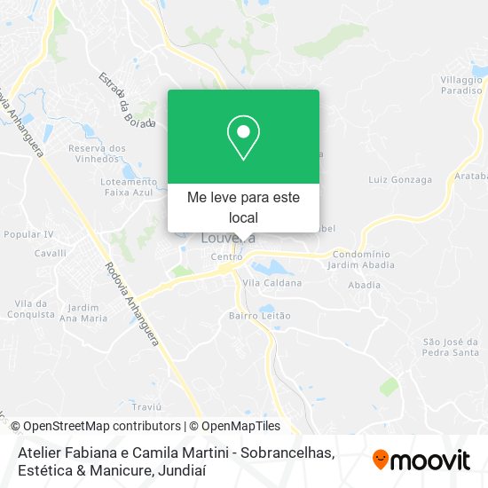 Atelier Fabiana e Camila Martini - Sobrancelhas, Estética & Manicure mapa