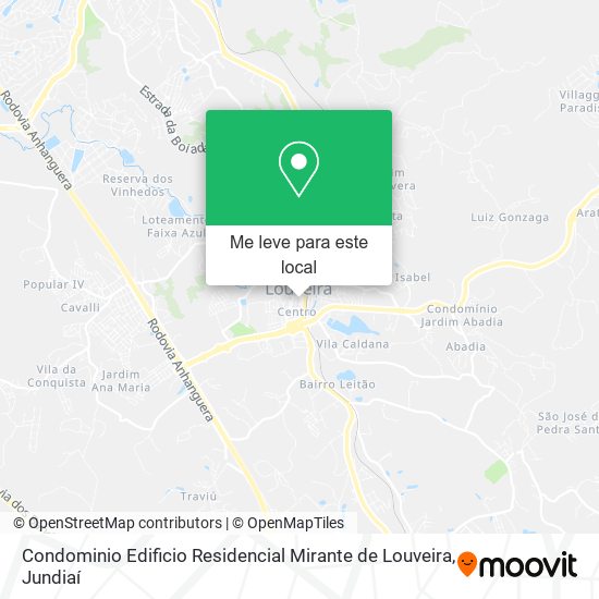 Condominio Edificio Residencial Mirante de Louveira mapa