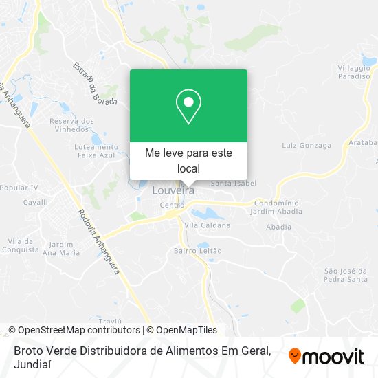 Broto Verde Distribuidora de Alimentos Em Geral mapa