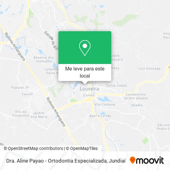 Dra. Aline Payao - Ortodontia Especializada mapa