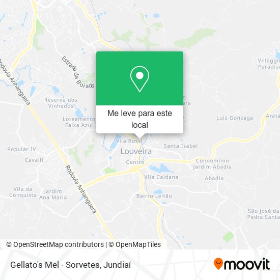 Gellato's Mel - Sorvetes mapa