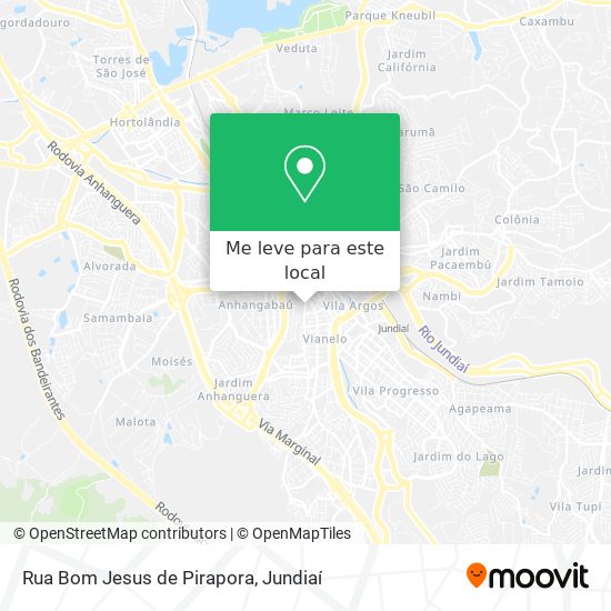 Rua Bom Jesus de Pirapora mapa
