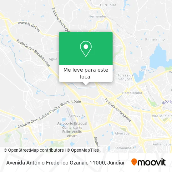 Avenida Antônio Frederico Ozanan, 11000 mapa