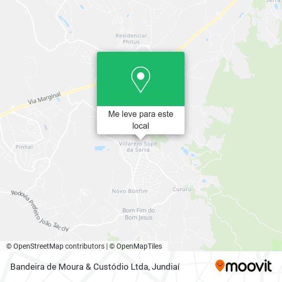 Bandeira de Moura & Custódio Ltda mapa