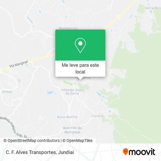 C. F. Alves Transportes mapa