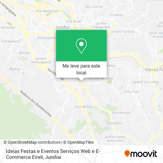 Ideias Festas e Eventos Serviços Web e E-Commerce Eireli mapa