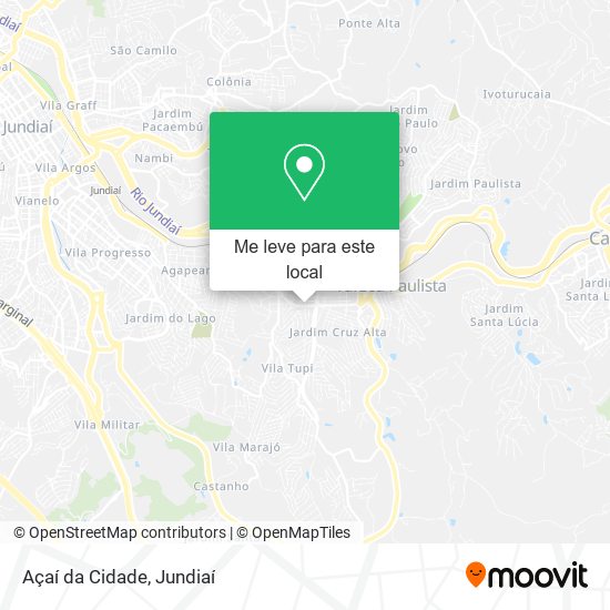 Açaí da Cidade mapa