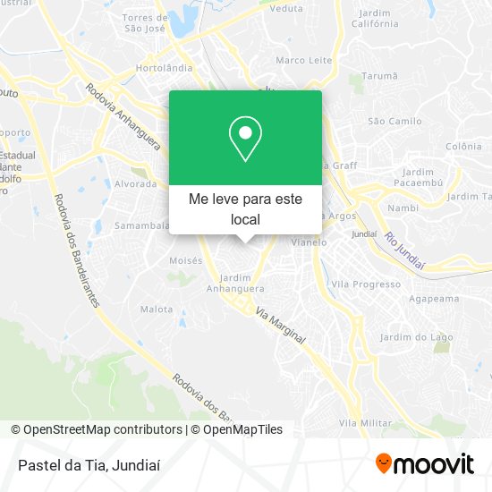 Pastel da Tia mapa