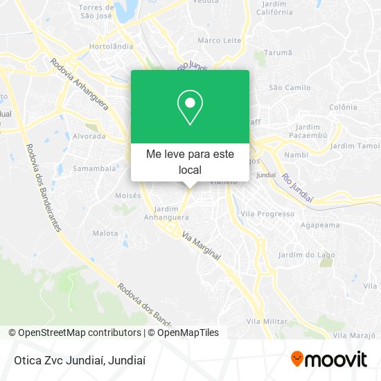 Otica Zvc Jundiaí mapa