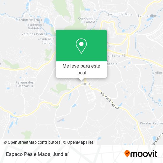 Espaco Pés e Maos mapa