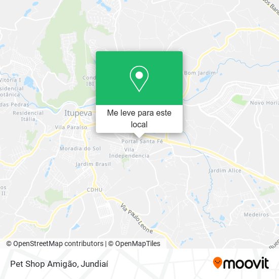 Pet Shop Amigão mapa