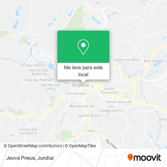 Jeová Pneus mapa