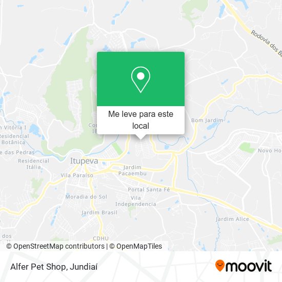 Alfer Pet Shop mapa
