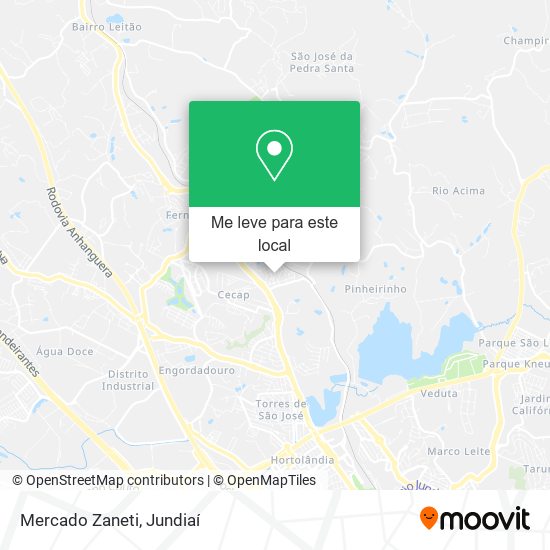Mercado Zaneti mapa
